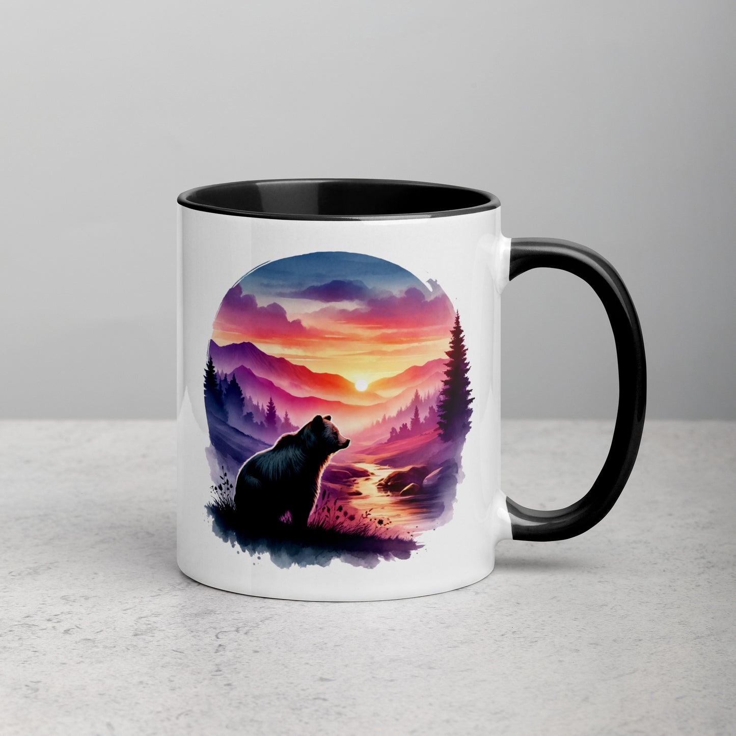 "A Smoky Sunset" mug