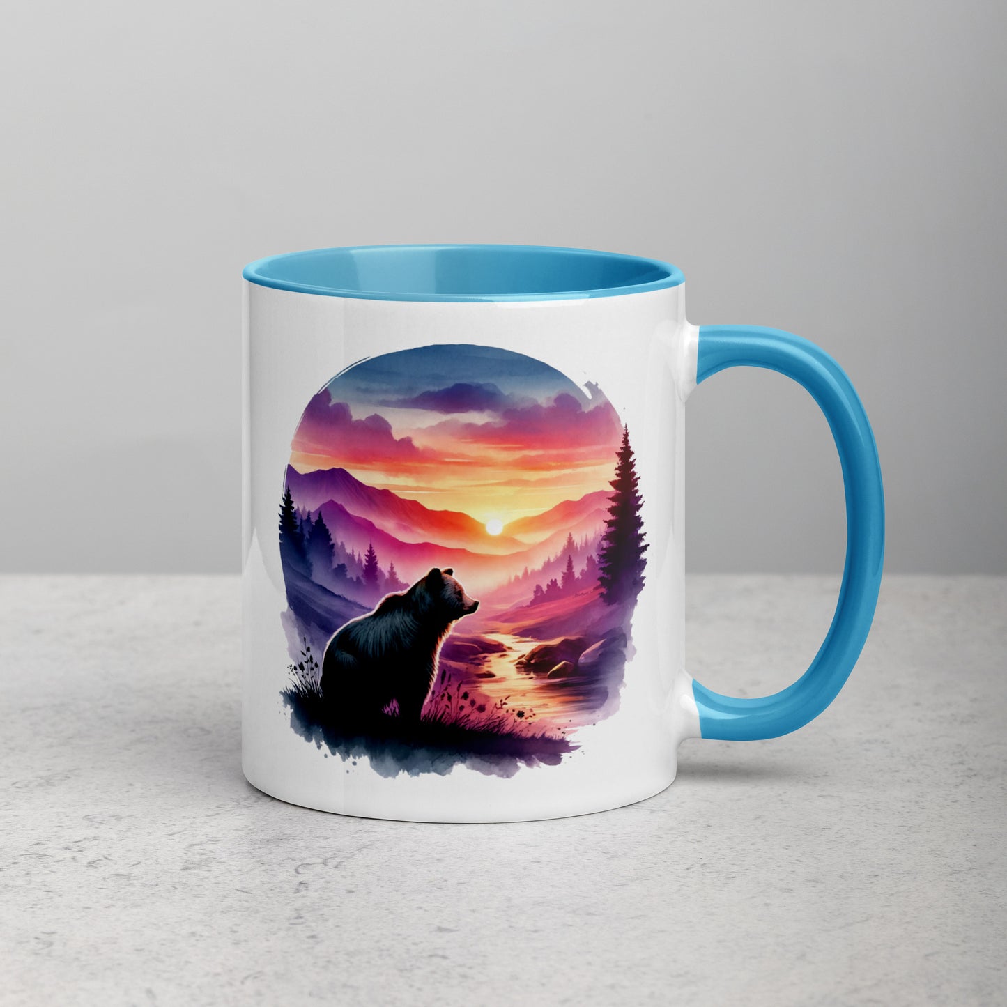 "A Smoky Sunset" mug