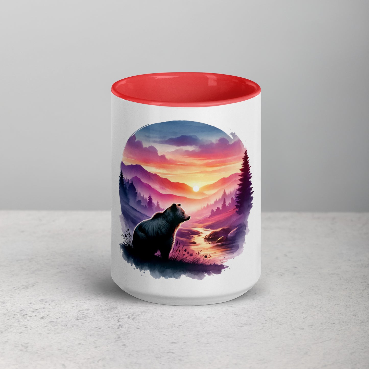 "A Smoky Sunset" mug