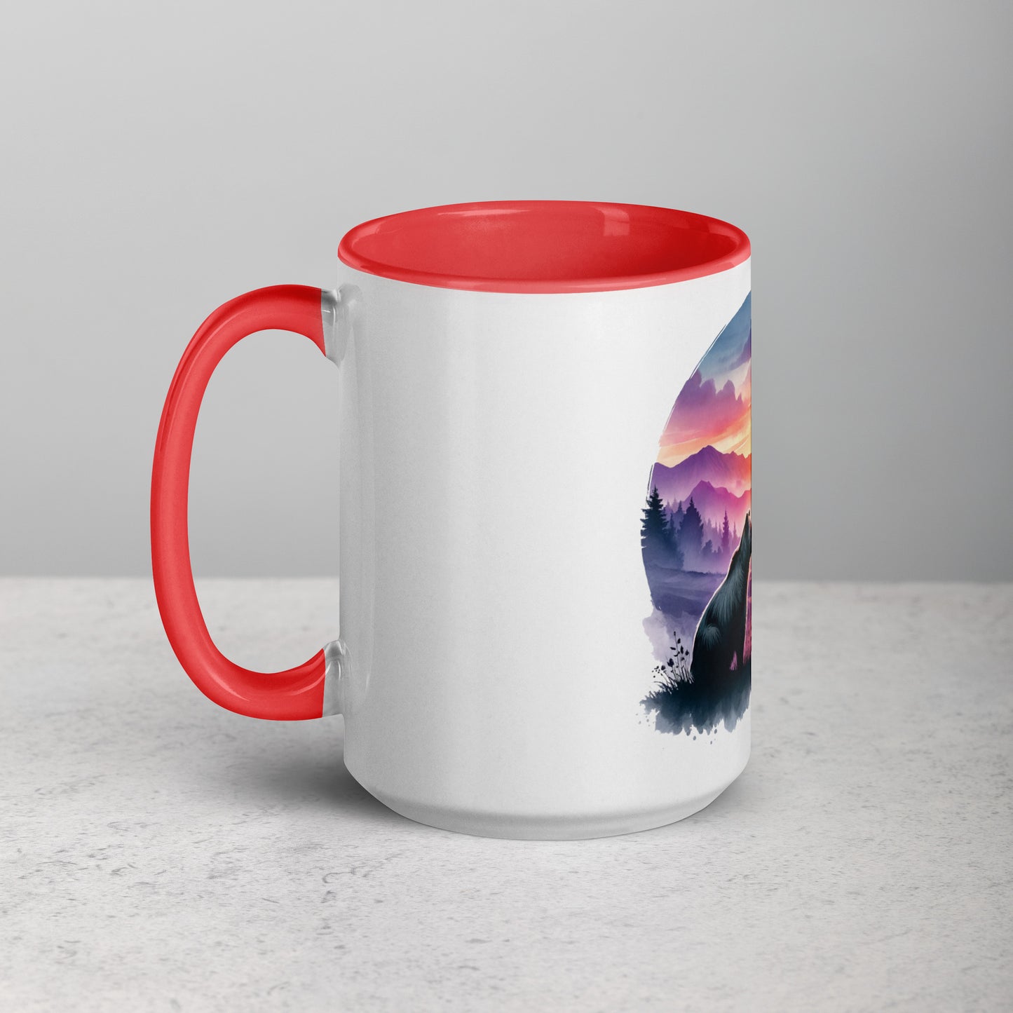 "A Smoky Sunset" mug