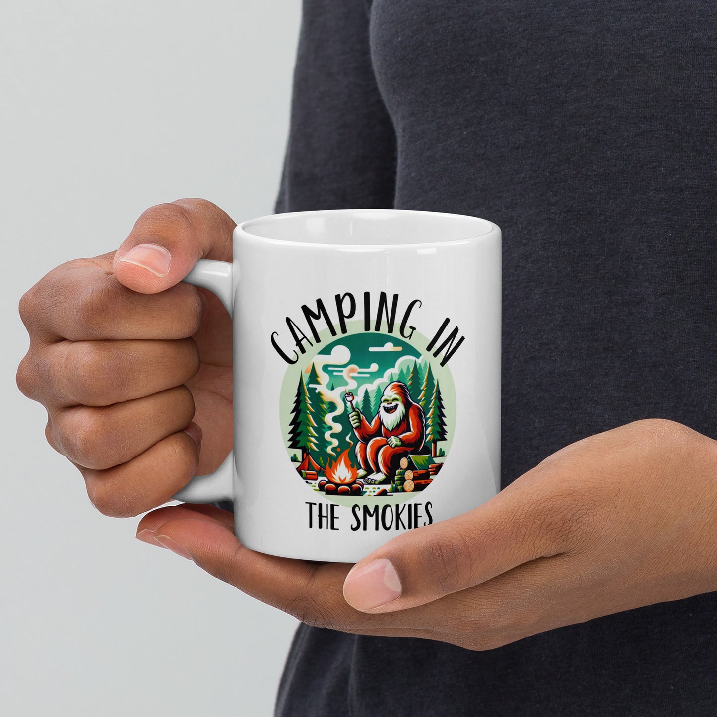 Camping in the smokies mug