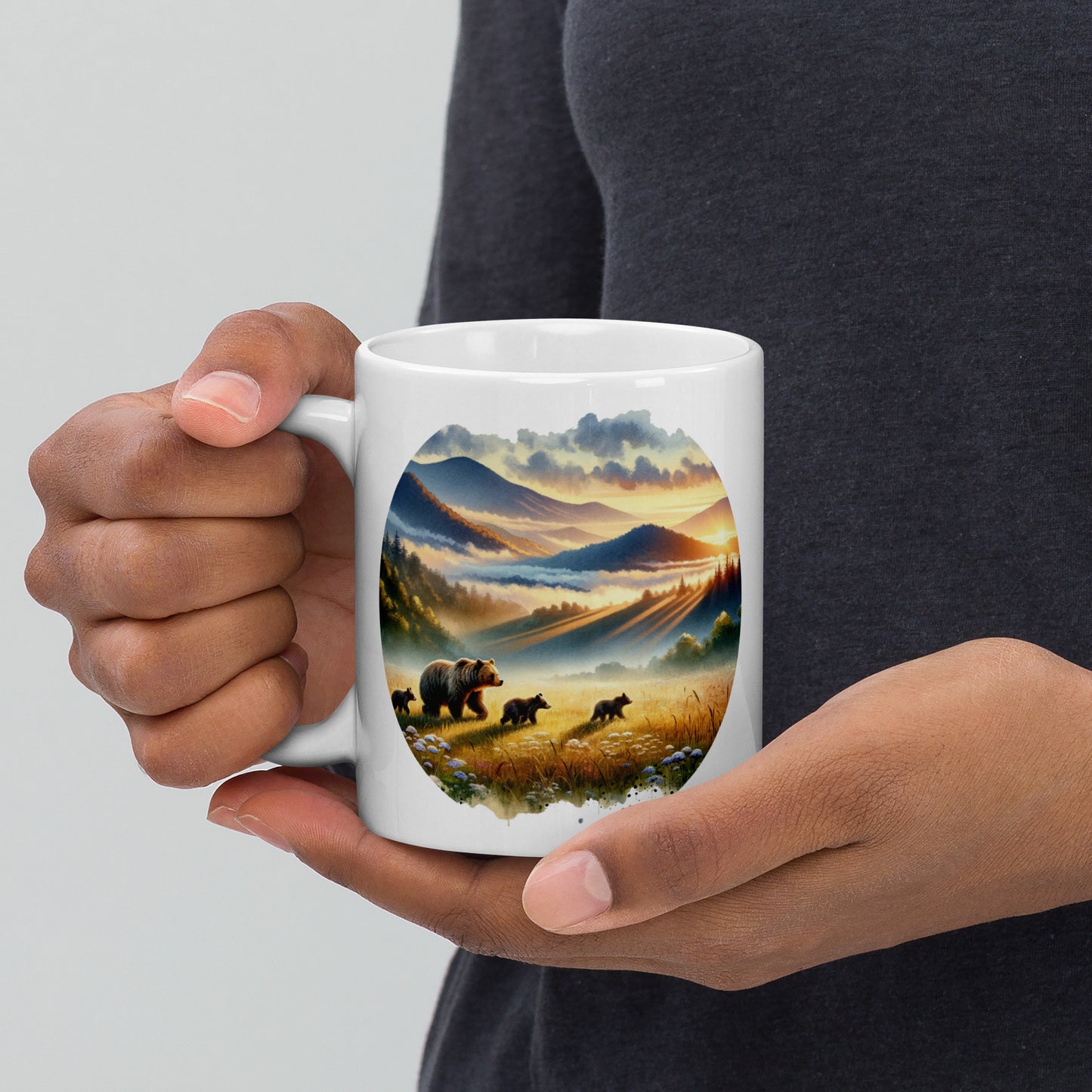 Walking in the smokies mug