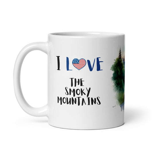 "I love the smoky mountains" bears mug