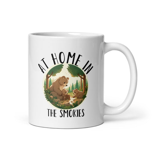 "At home in the Smokies" mug