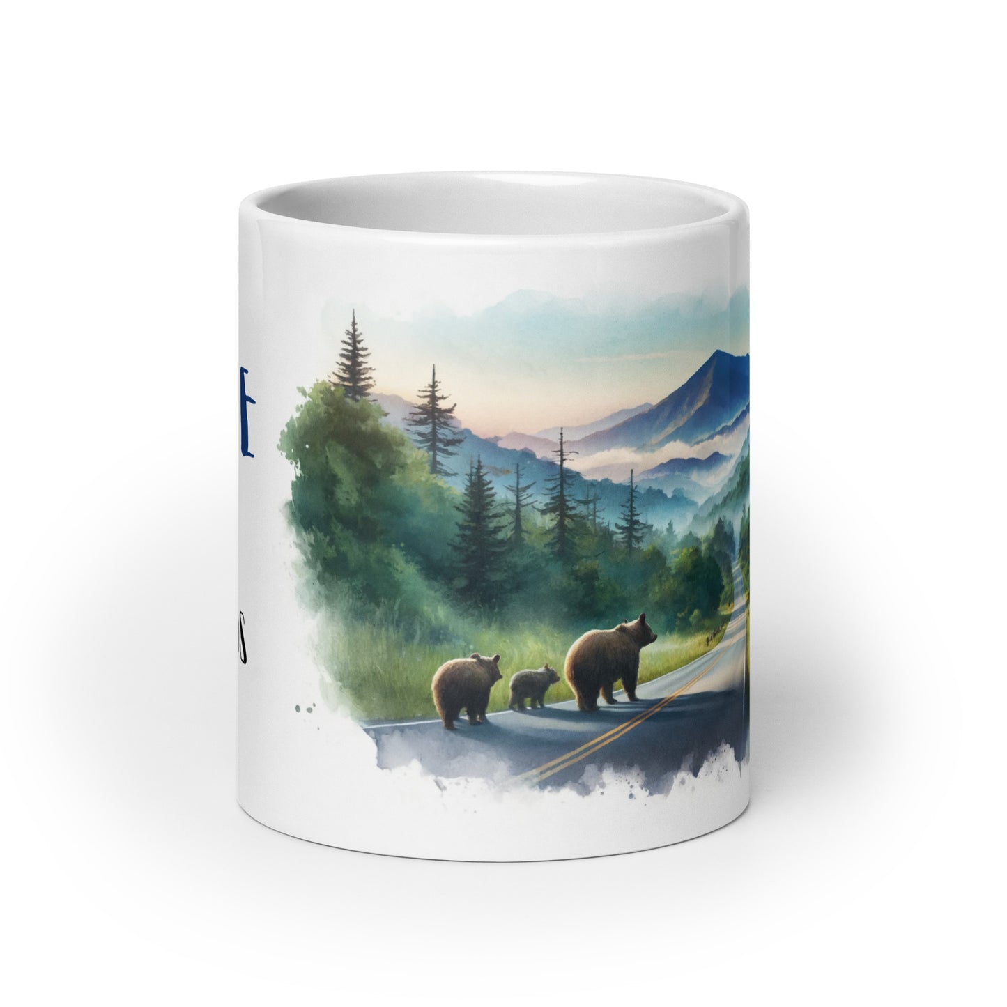 "I love the smoky mountains" bears mug