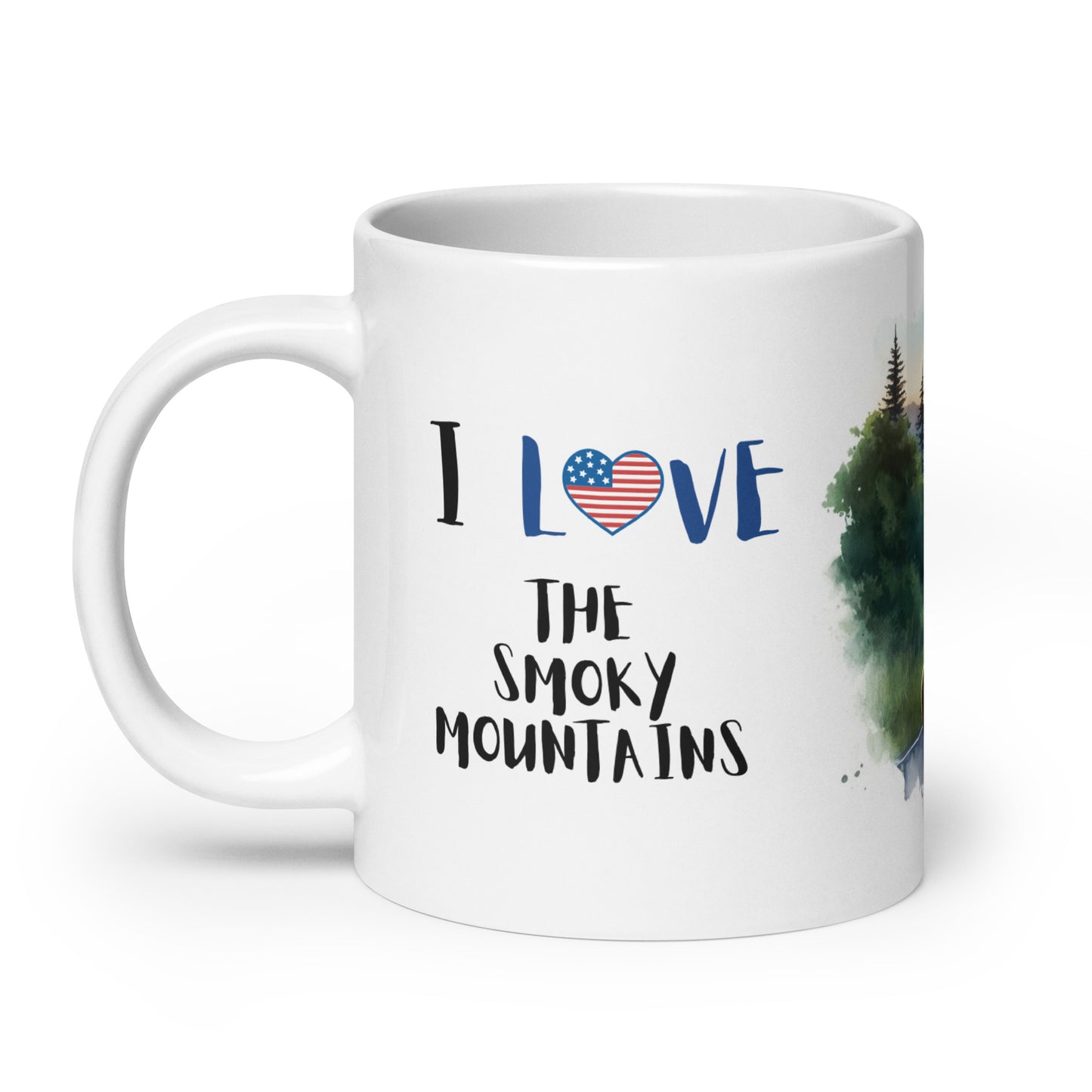 "I love the smoky mountains" bears mug