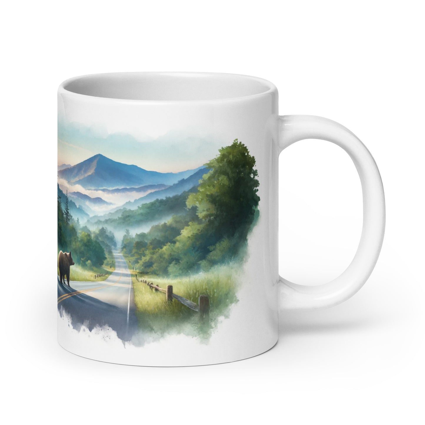 "I love the smoky mountains" bears mug