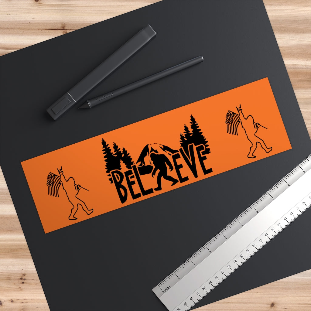 Bigfoot Believe Bumper Sticker