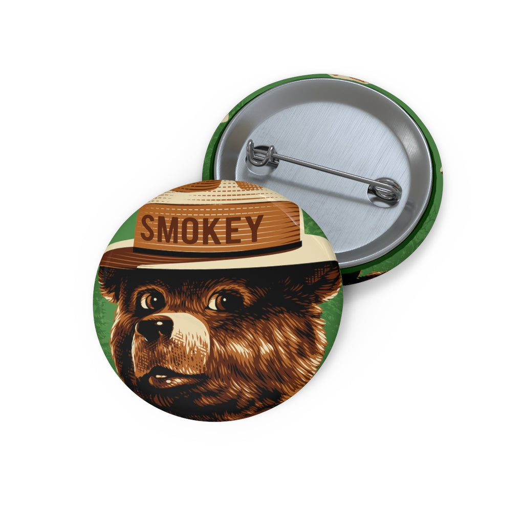 Smokey the Bear Pin Button