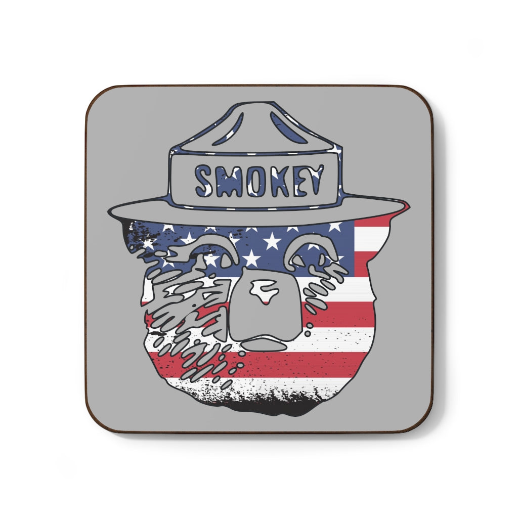 Smokey The Bear USA Hardboard Back Coaster