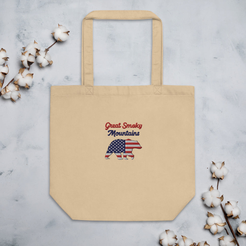 Embroidered Eco Friendly Great Smoky Mountains Bag