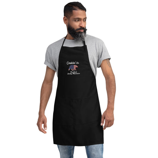 Embroidered "Cookin' in the Smoky Mountains" Apron