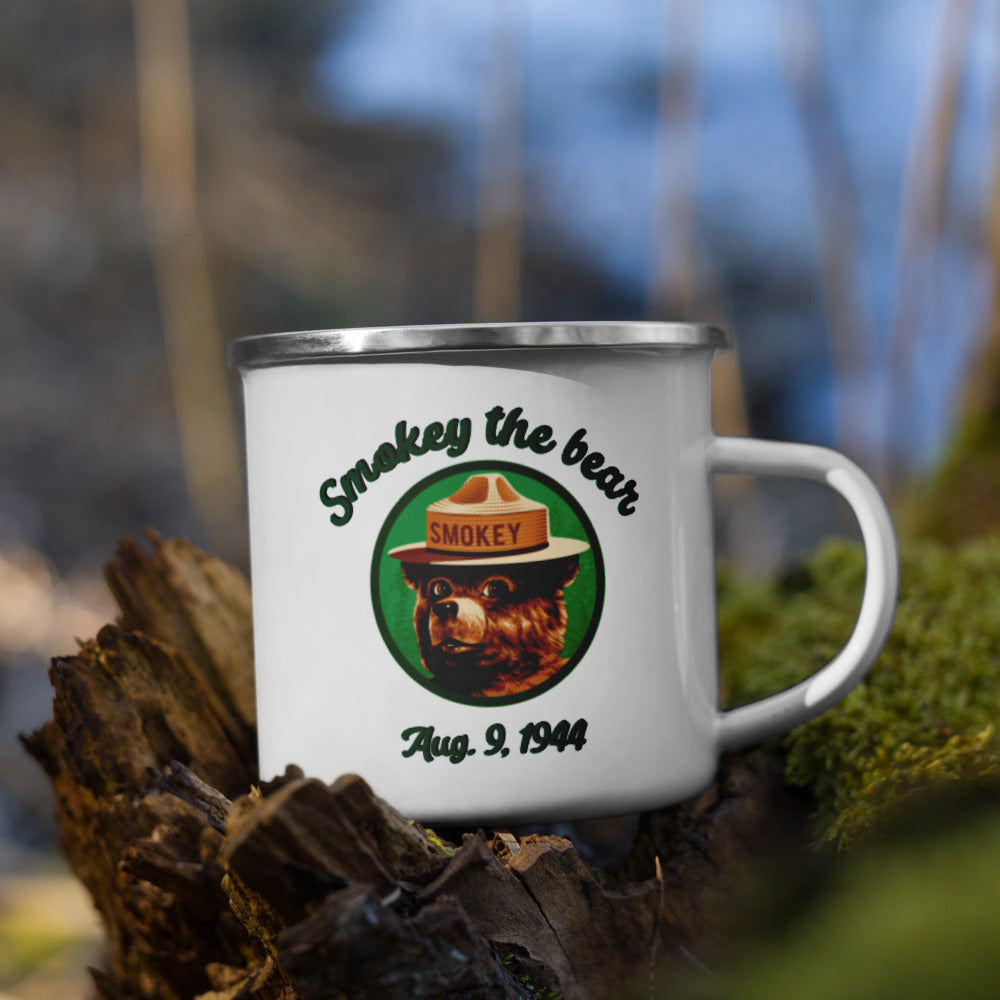 Smokey the bear Enamel Mug