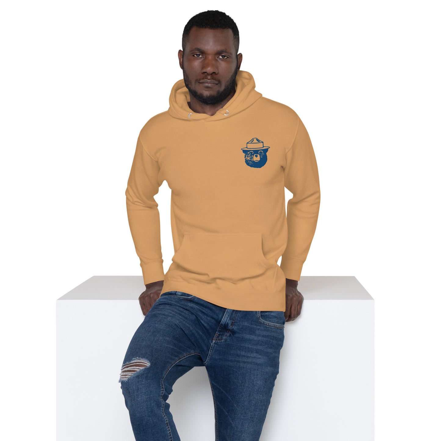 Embroidered Smokey the bear Unisex Hoodie