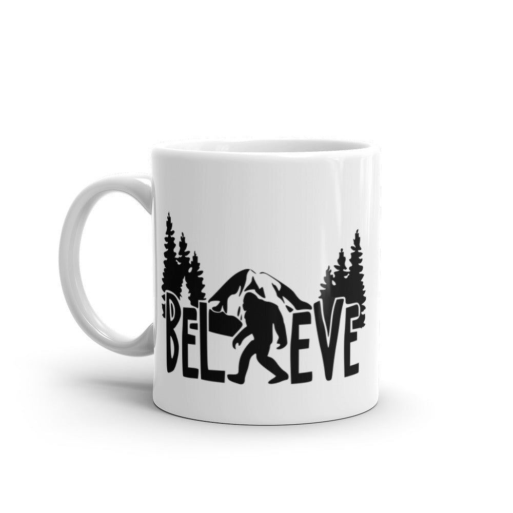 Believe Bigfoot mug