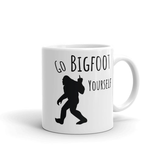 "Go Bigfoot yourself" glossy mug